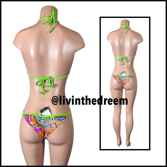 VEVE Neon Jeweled Bikini - Size Large, Stunning! - Picture 5 of 16
